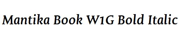 Mantika Book W1G Bold Italic