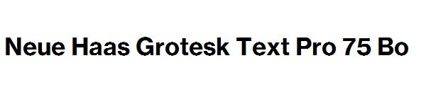 Neue Haas Grotesk Text Pro 75 Bo