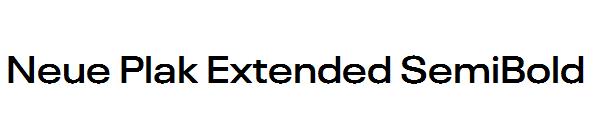 Neue Plak Extended SemiBold