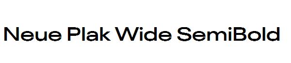 Neue Plak Wide SemiBold