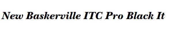 New Baskerville ITC Pro Black It