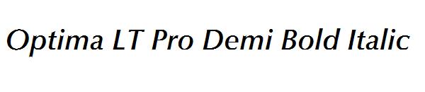 Optima LT Pro Demi Bold Italic
