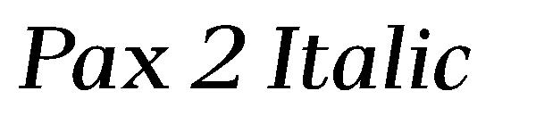 Pax 2 Italic