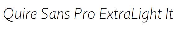 Quire Sans Pro ExtraLight It