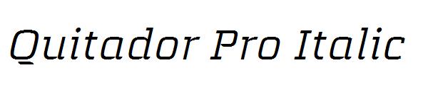 Quitador Pro Italic