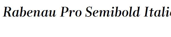 Rabenau Pro Semibold Italic