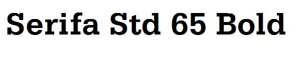 Serifa Std 65 Bold