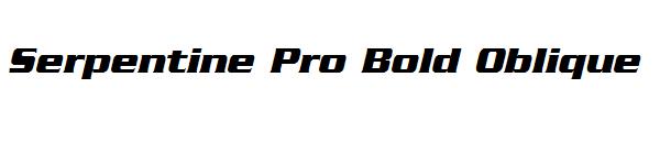 Serpentine Pro Bold Oblique