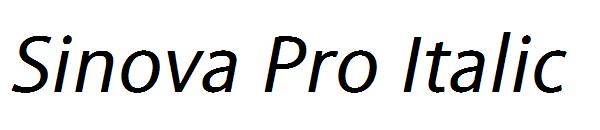 Sinova Pro Italic