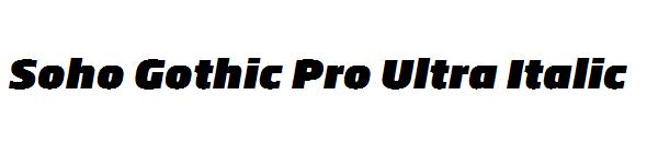 Soho Gothic Pro Ultra Italic