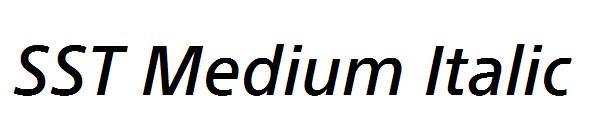 SST Medium Italic