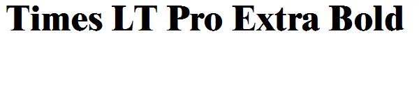 Times LT Pro Extra Bold