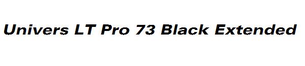 Univers LT Pro 73 Black Extended
