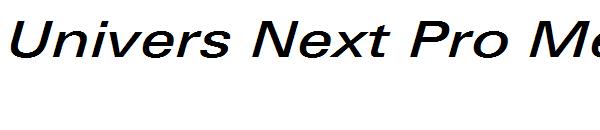 Univers Next Pro Medium Extended Italic
