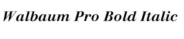 Walbaum Pro Bold Italic