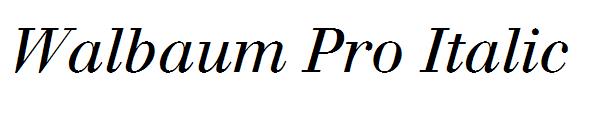 Walbaum Pro Italic
