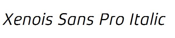 Xenois Sans Pro Italic