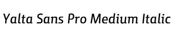 Yalta Sans Pro Medium Italic
