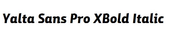 Yalta Sans Pro XBold Italic