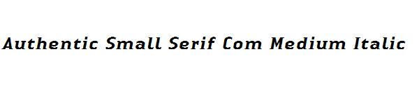 Authentic Small Serif Com Medium Italic