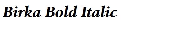 Birka Bold Italic