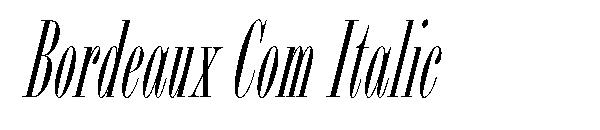Bordeaux Com Italic