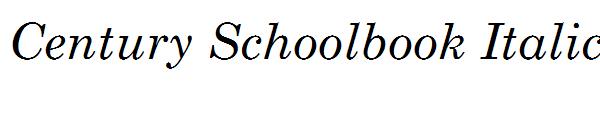 Century Schoolbook Italic