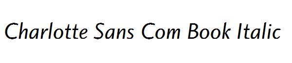 Charlotte Sans Com Book Italic