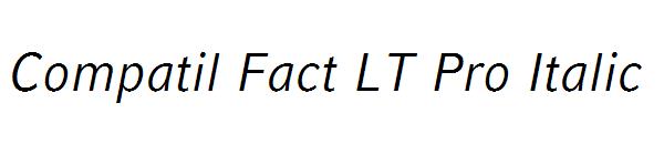 Compatil Fact LT Pro Italic