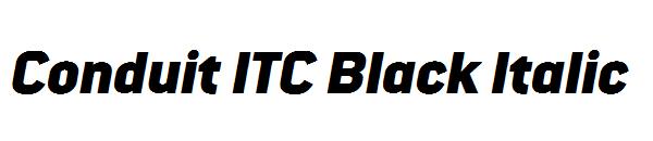 Conduit ITC Black Italic