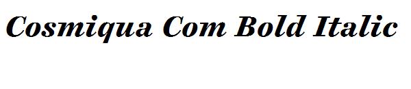 Cosmiqua Com Bold Italic