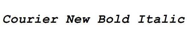 Courier New Bold Italic