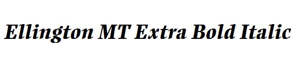 Ellington MT Extra Bold Italic