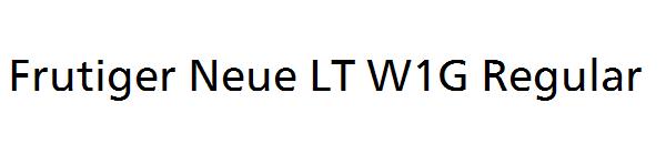 Frutiger Neue LT W1G Regular