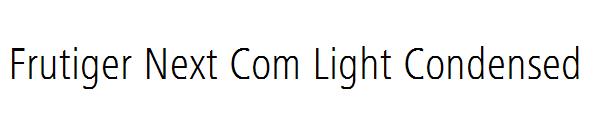 Frutiger Next Com Light Condensed