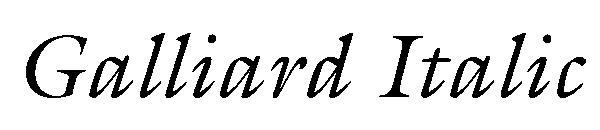 Galliard Italic