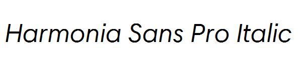 Harmonia Sans Pro Italic