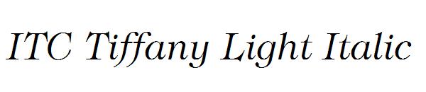 ITC Tiffany Light Italic
