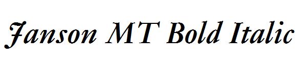 Janson MT Bold Italic