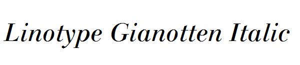 Linotype Gianotten Italic