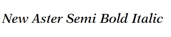 New Aster Semi Bold Italic