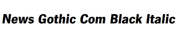 News Gothic Com Black Italic