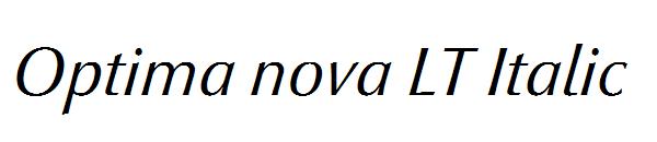 Optima nova LT Italic