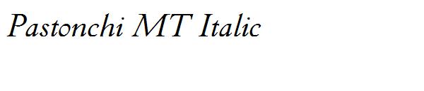 Pastonchi MT Italic