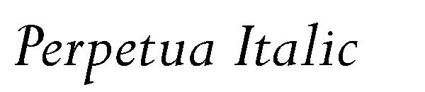 Perpetua Italic