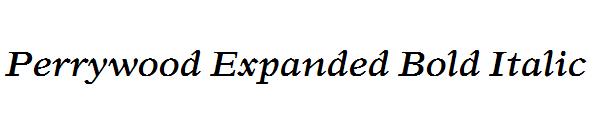 Perrywood Expanded Bold Italic