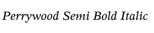 Perrywood Semi Bold Italic