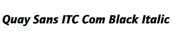 Quay Sans ITC Com Black Italic