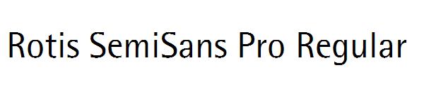 Rotis SemiSans Pro Regular