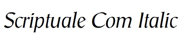 Scriptuale Com Italic